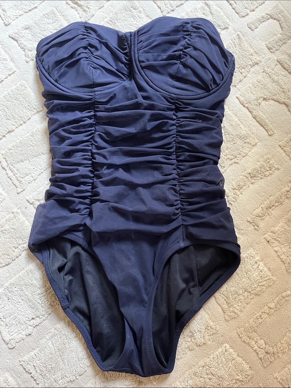 J Crew navy beautiful one piece size 8